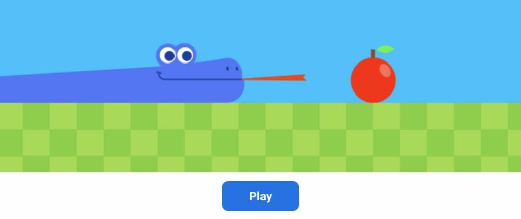 snake game google doodle